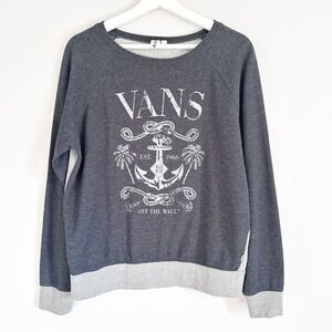 Vans Charcoal Gray Anchor Graphic Sweatshirt